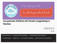 Tablet Screenshot of parentsecolelongchampnantes.com